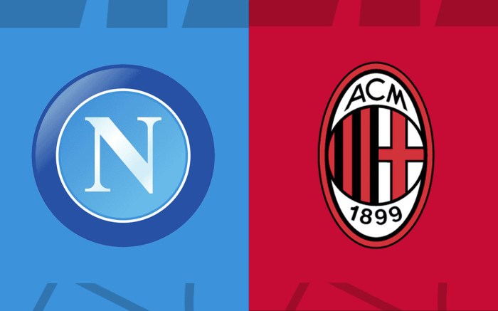 CHUTOGEL - Statistik Performa Milan vs Napoli di Lima Laga Terakhir